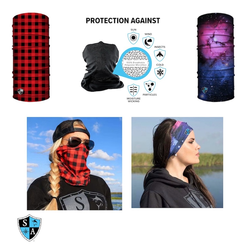SA Multi-use Face Shields Nebula/Galaxy or Plaid Lumberjack Print 🆕